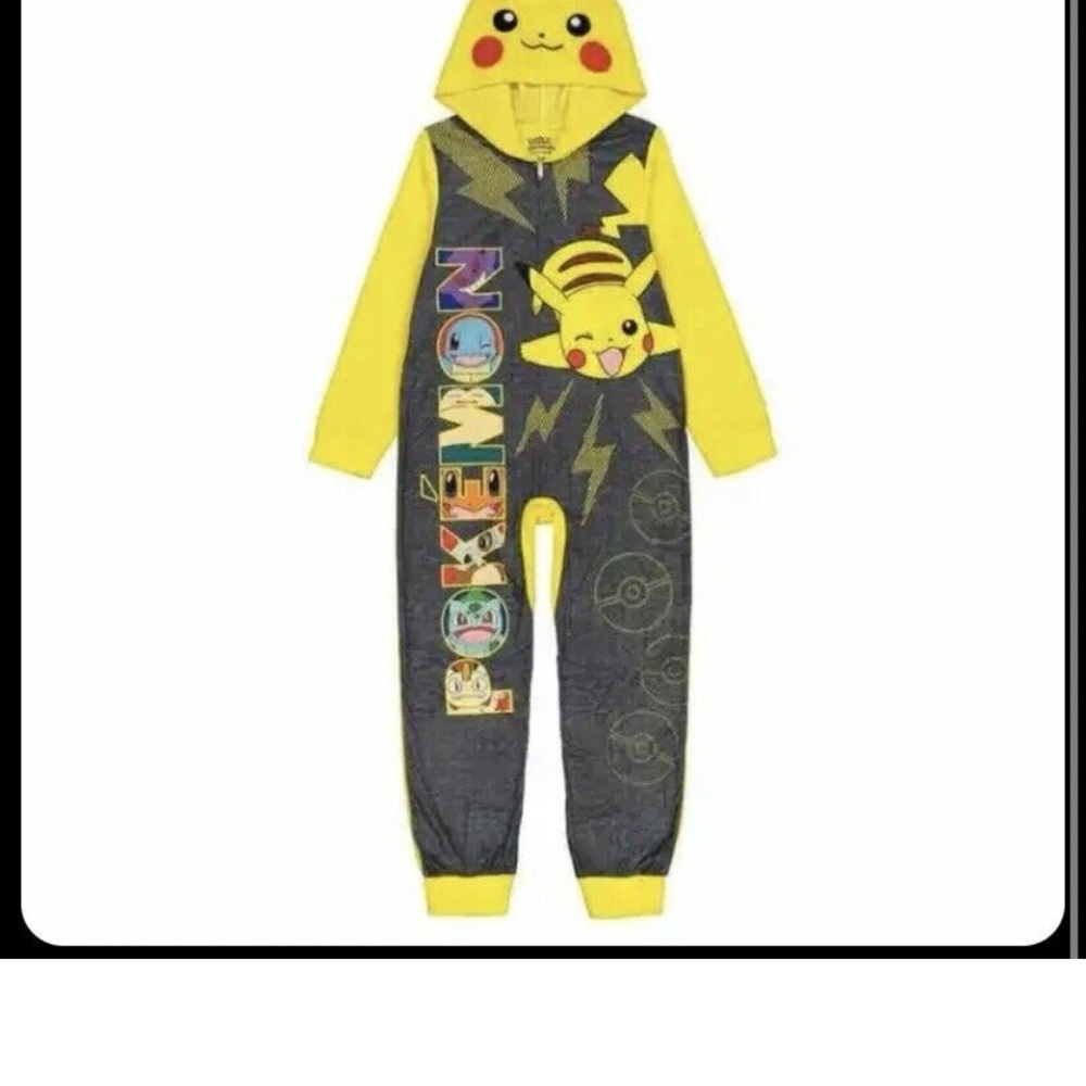 Yellow and Gray Pikachu Onesie